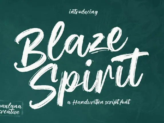 Blaze Spirit font