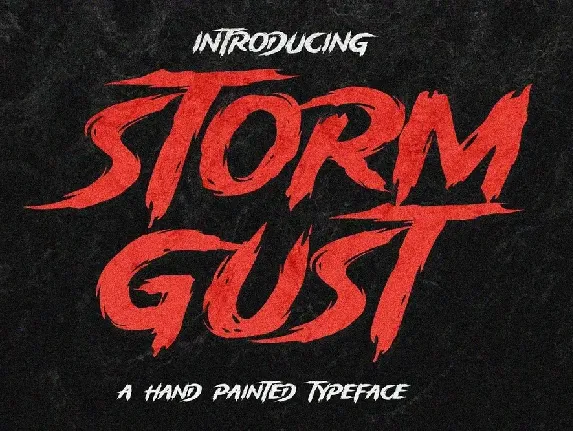 Storm Gust font