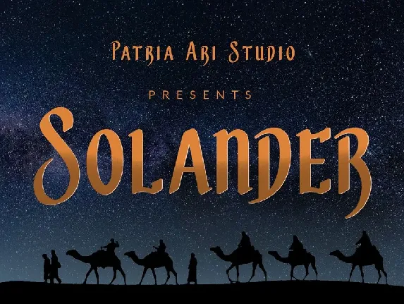 Solander Display font