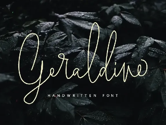 Geraldine Handwritten font