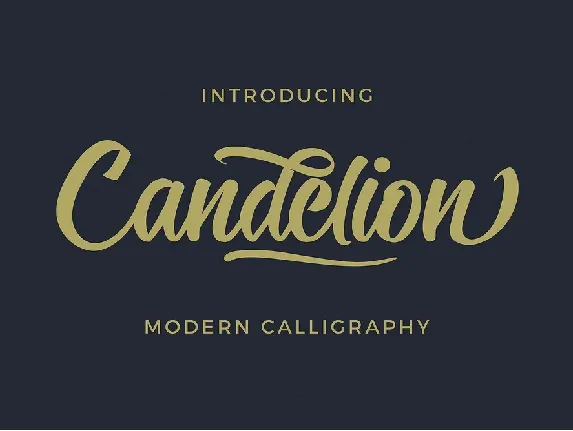 Candelion Script Free Download font