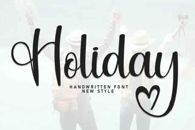 Holliday Script font