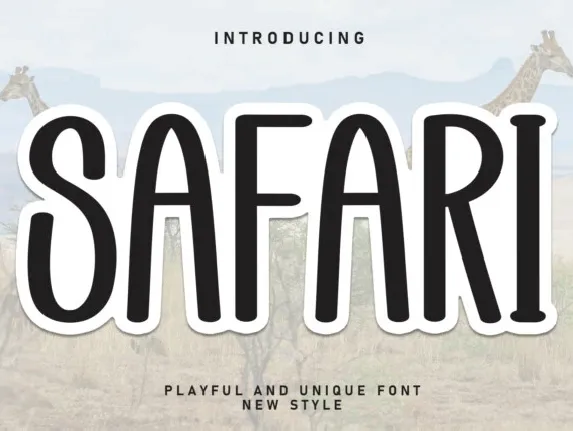 Safari Display font