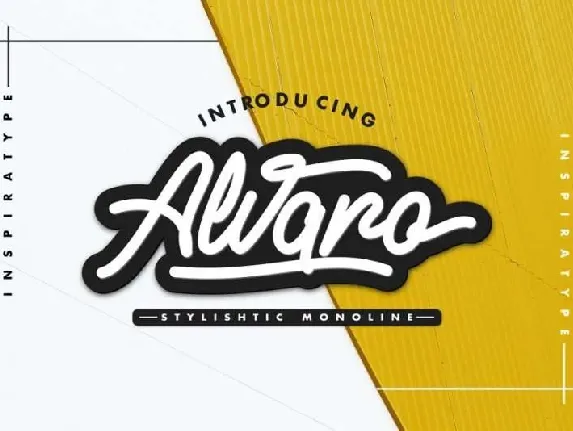 Alvaro Stylistic Monoline font