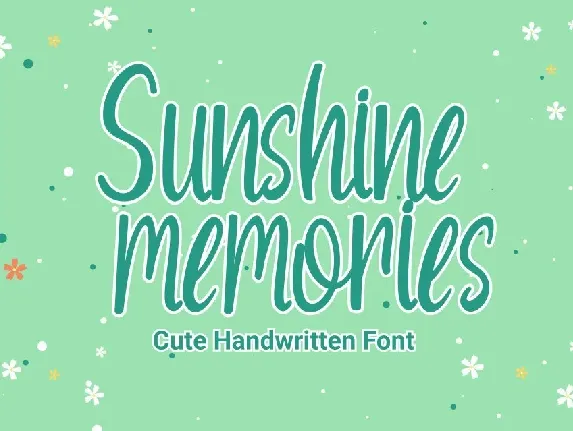 Sunshine Memories font