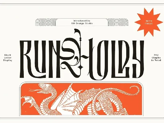 Runholdy font