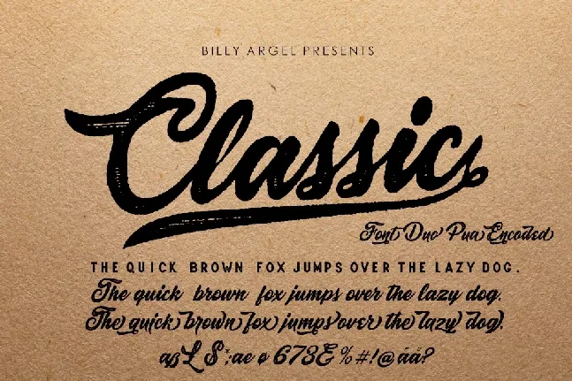 Classic Roots font