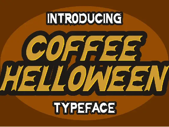 Coffee Halloween font