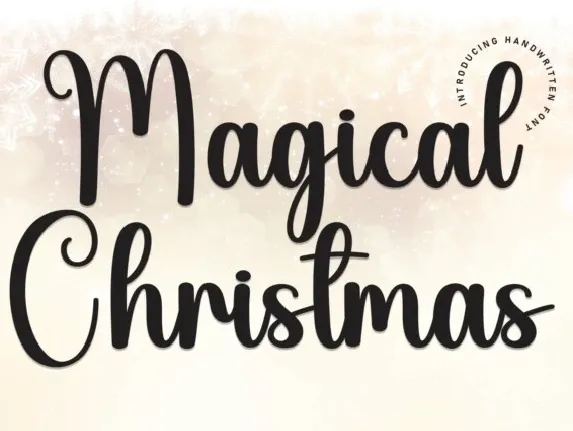 Magical Christmas Script Typeface font