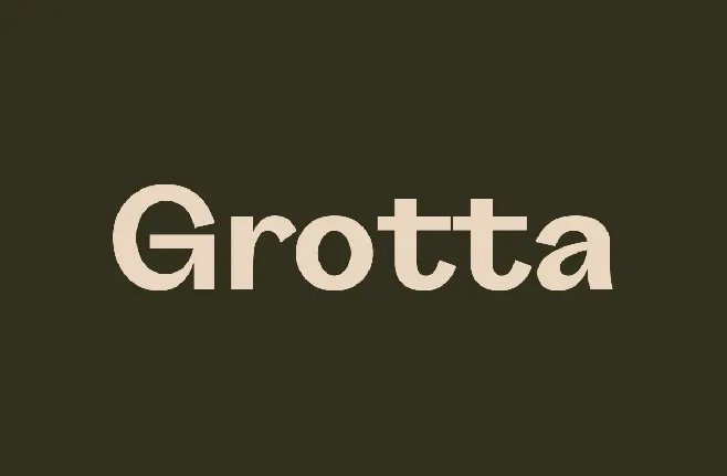 Grotta Family font