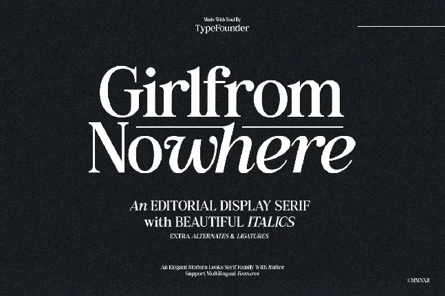 Girlfrom Nowhere font