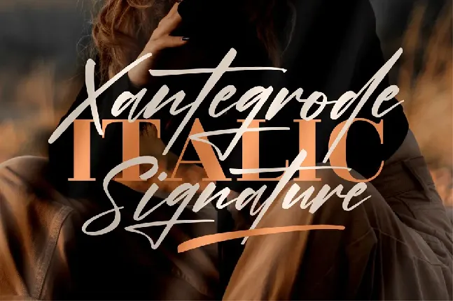 Xantegrode Signature font