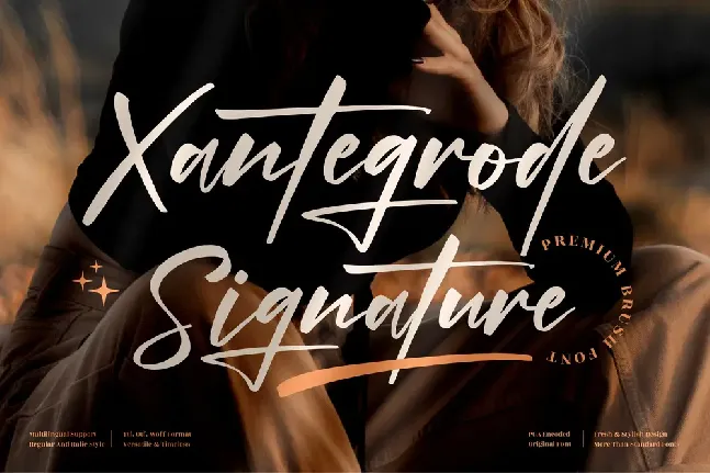 Xantegrode Signature font