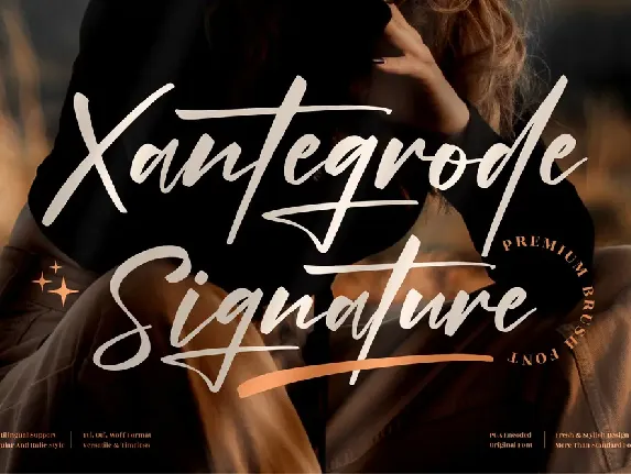 Xantegrode Signature font