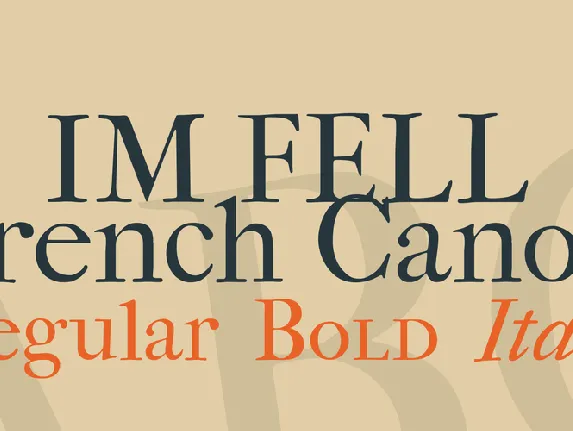 IM FELL French Canon font