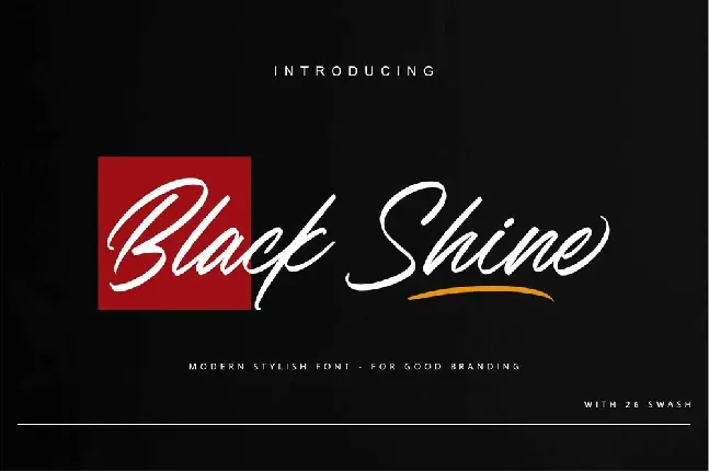 Black Shine font