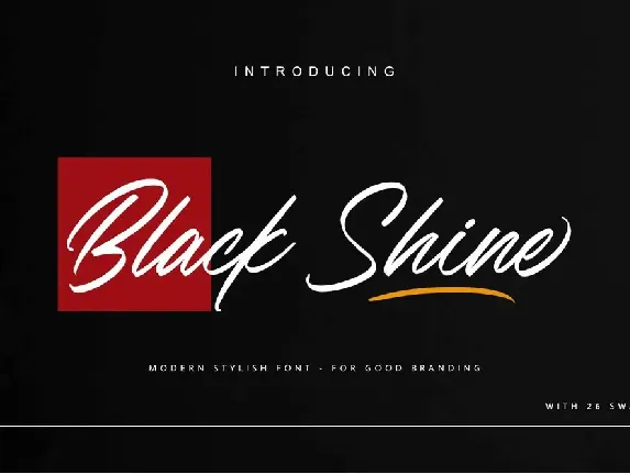 Black Shine font