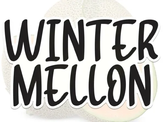 Winter Melon Brush font