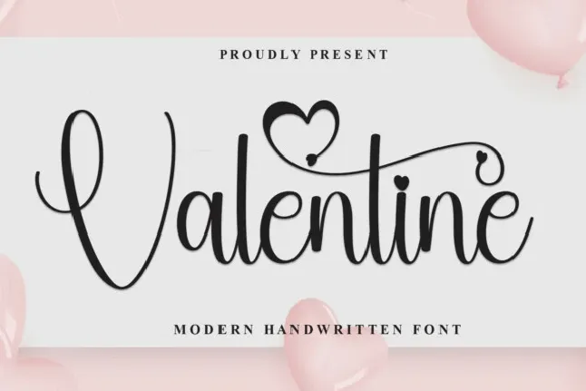 Valentine Script font