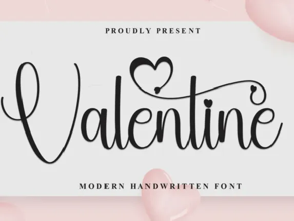 Valentine Script font