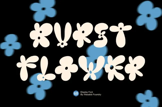 Burst Flower font