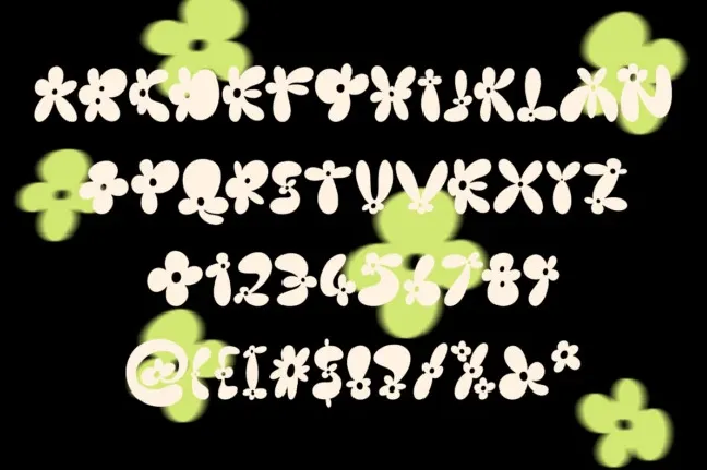 Burst Flower font