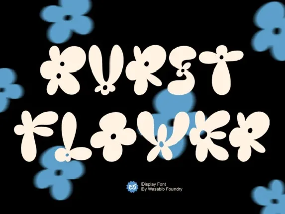 Burst Flower font