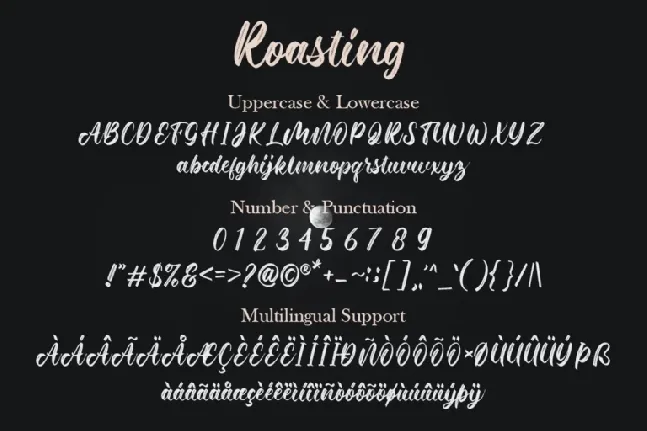 Roasting font