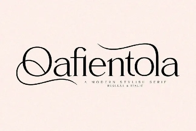 Qafientola font