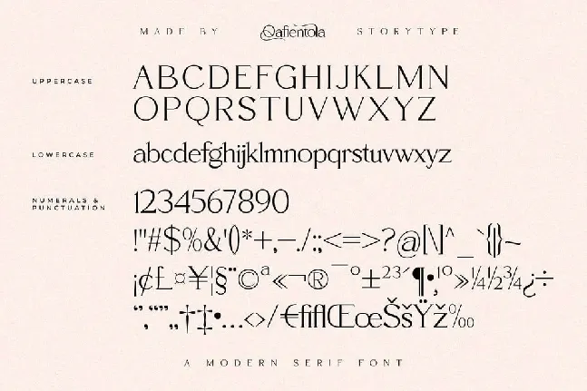 Qafientola font