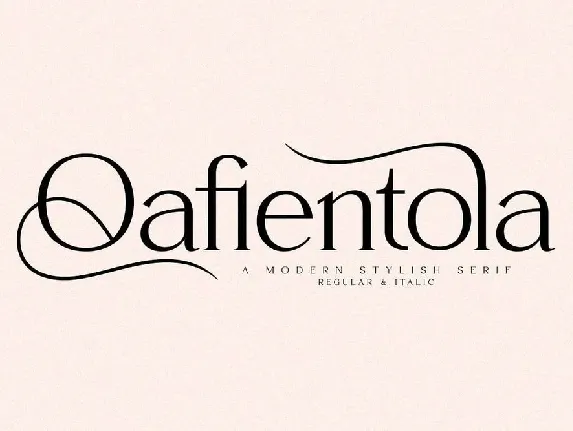 Qafientola font