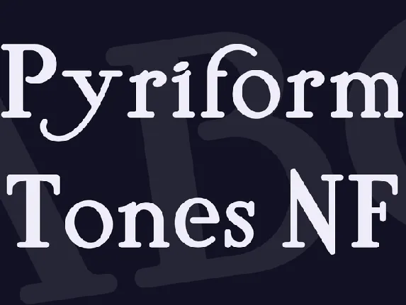 Pyriform Tones NF font