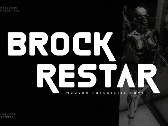 Brock Restar font