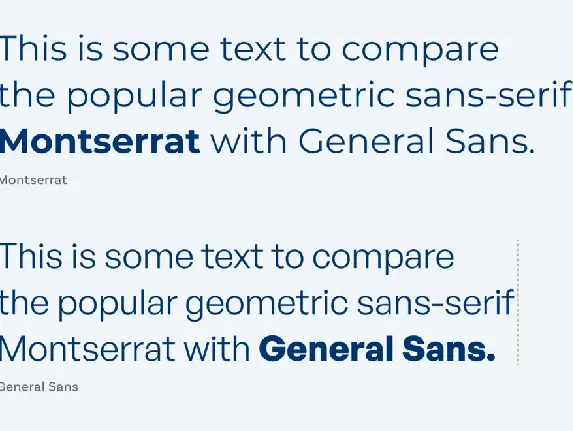 General Sans font