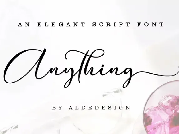 Anything Calligraphy font