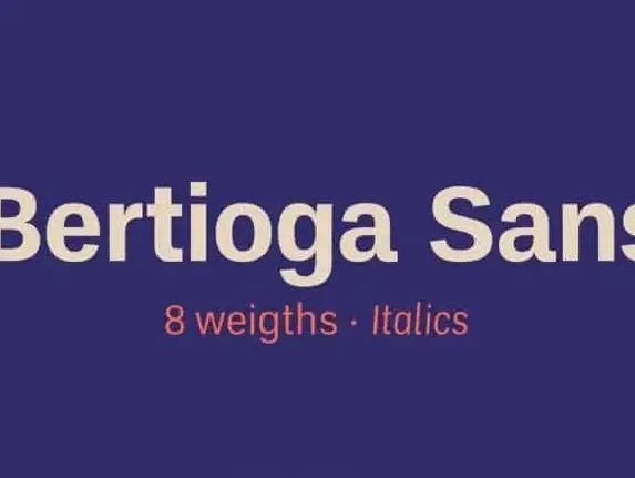 Bertioga Sans Serif Family font