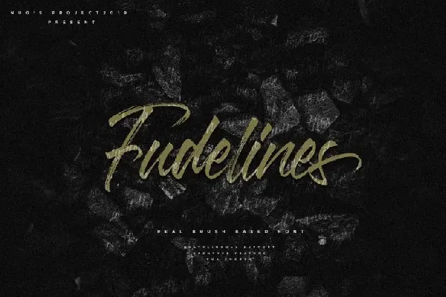 Fudelines Brush font