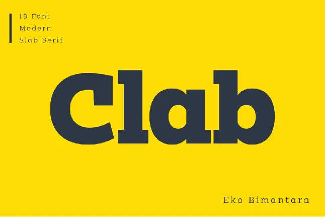 Clab Family font