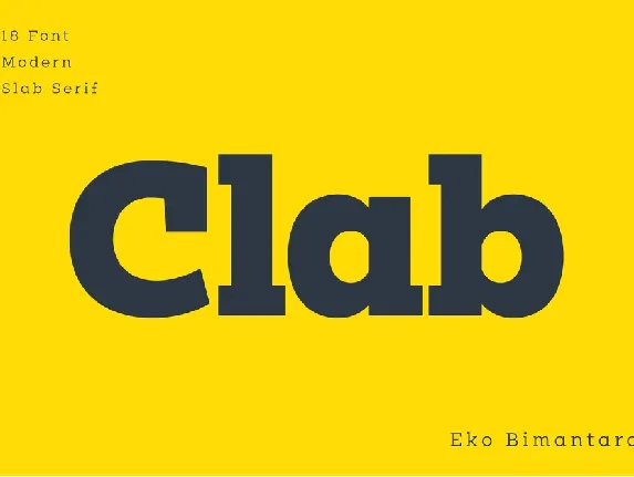 Clab Family font