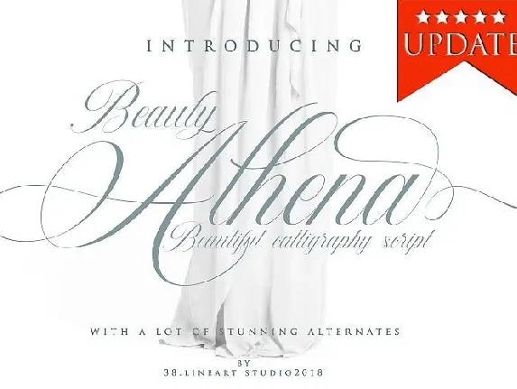 Beauty Athena Calligraphy font