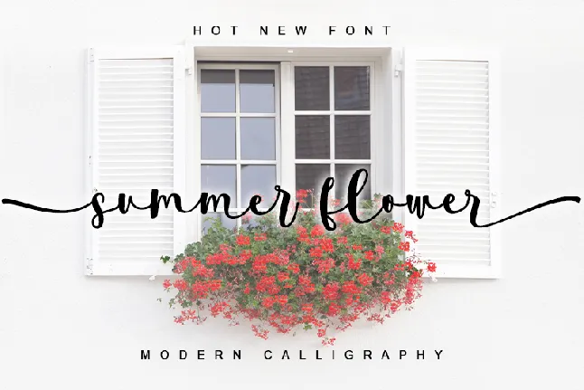 summer flower- personal use font