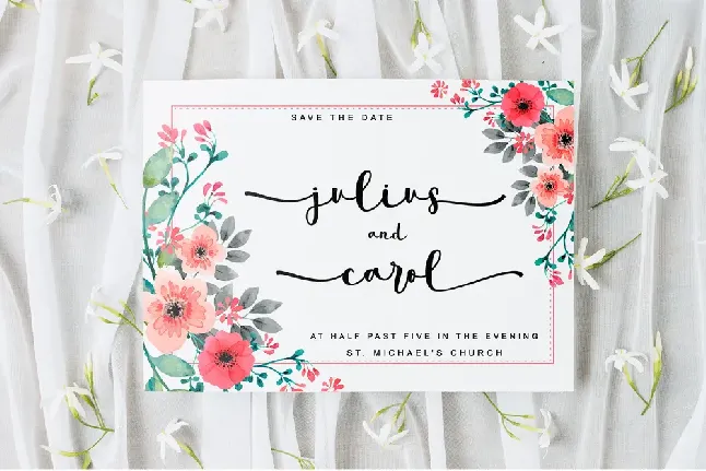 summer flower- personal use font