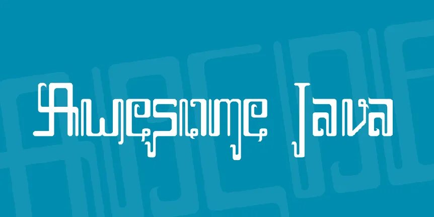 Awesome Java font