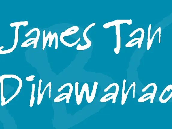 James Tan Dinawanao font