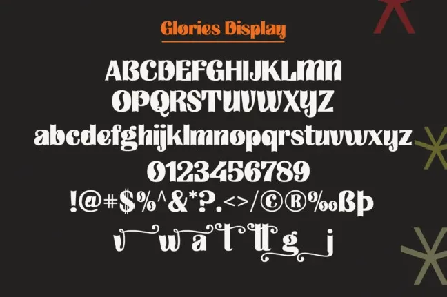 Glories Typeface font