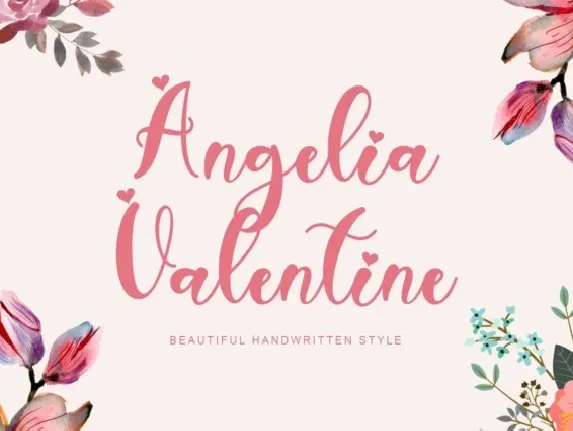 Angelia Valentine font