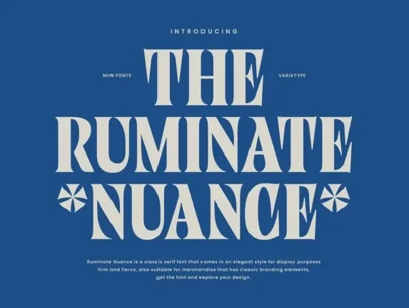 Ruminate Nuance font