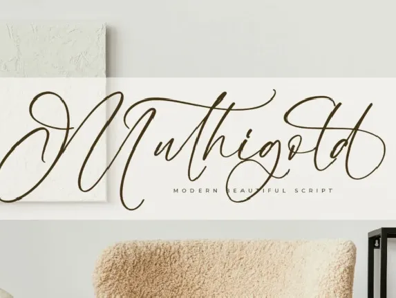 Muthigold font