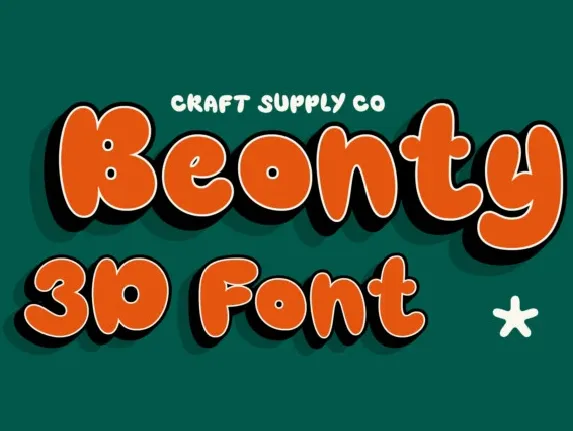 Beonty 3D font