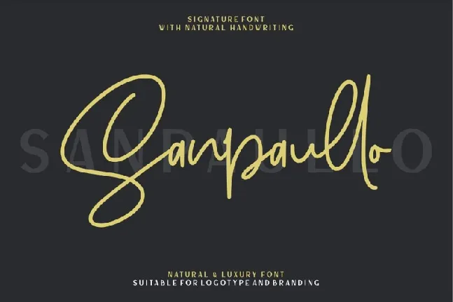 Sanpaullo Signature font